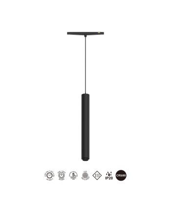 MAGNETO mini * COLGANTE LED ZOOM 7W NEGRO